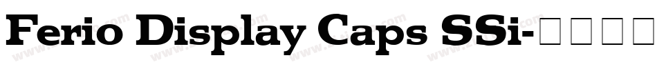 Ferio Display Caps SSi字体转换